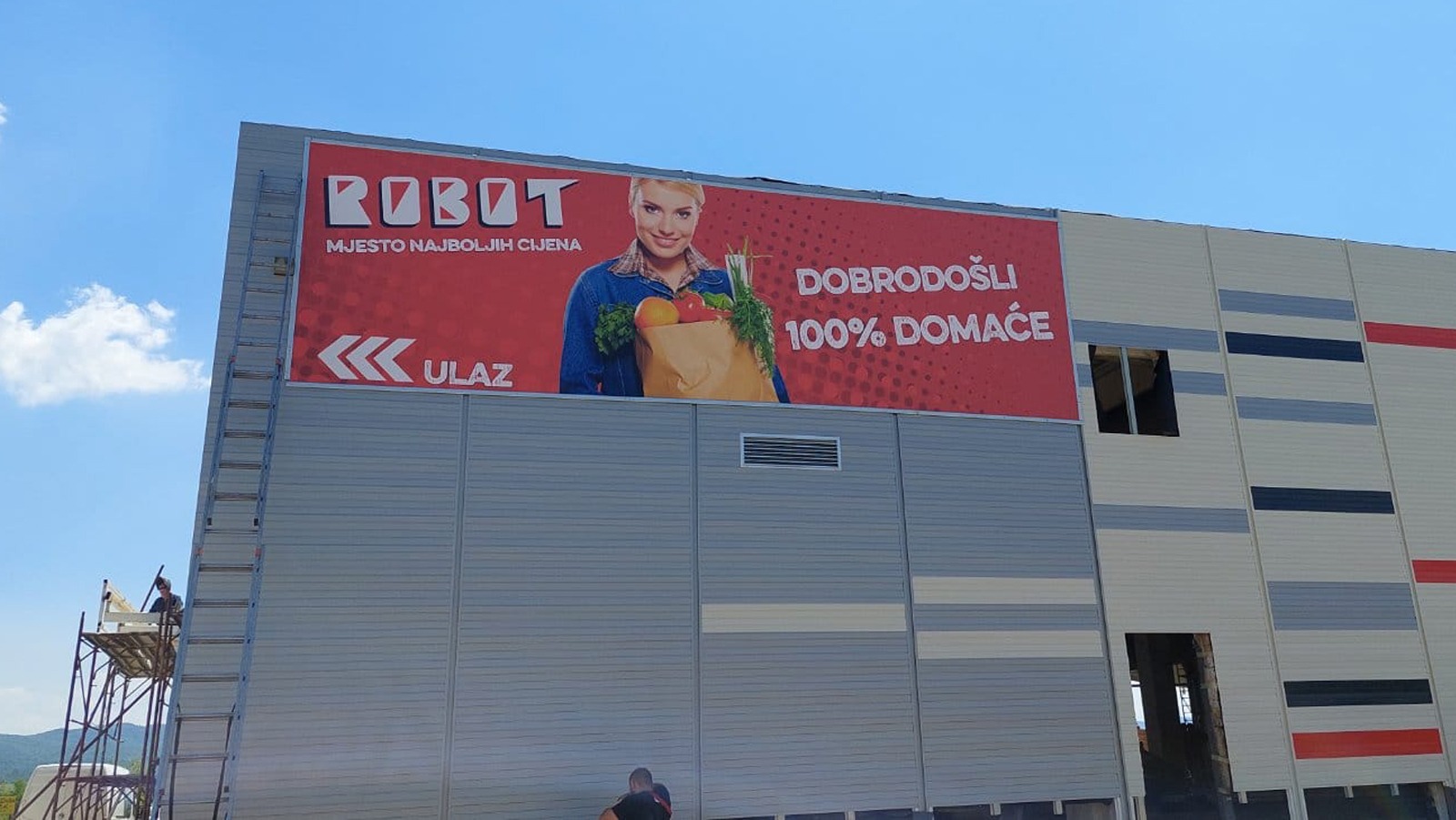 Izrada i montaža reklame i pratećih elemenata ”Robot” – Neon – Heart